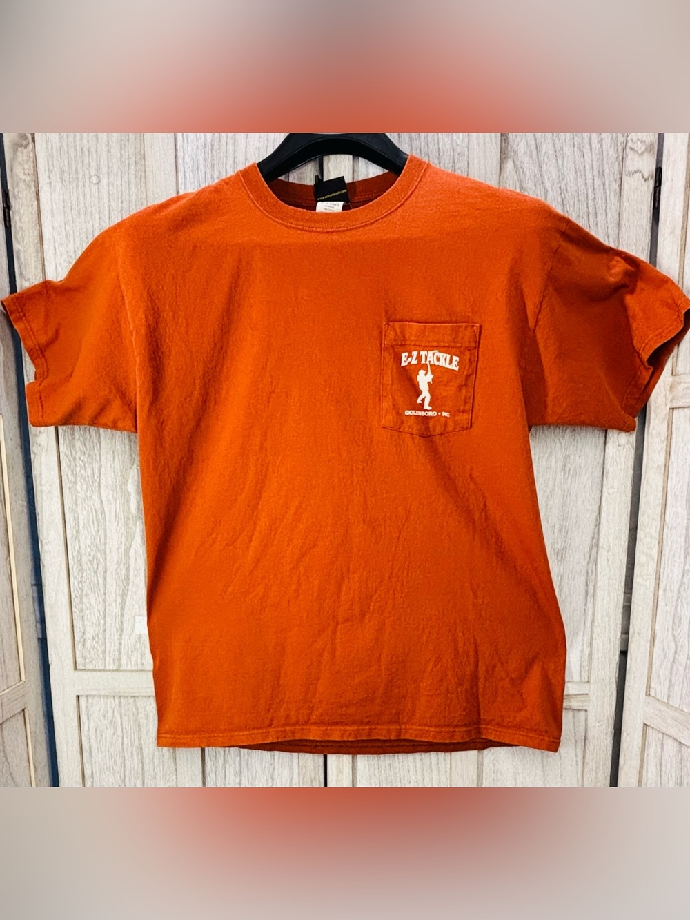 orange graphic t-shirt from Calcutta Apparel